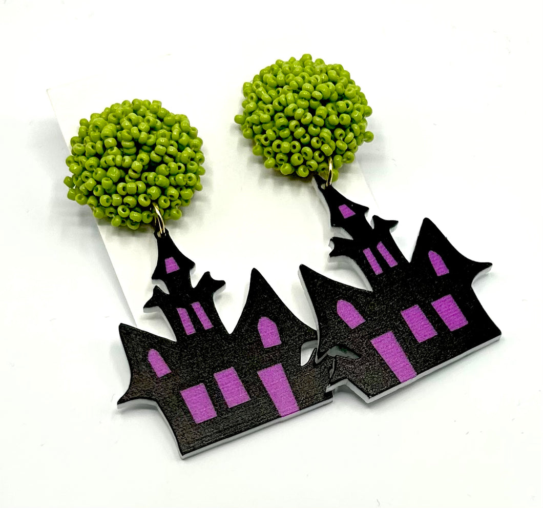 Haunted House Earrings