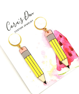 Pencil Earrings