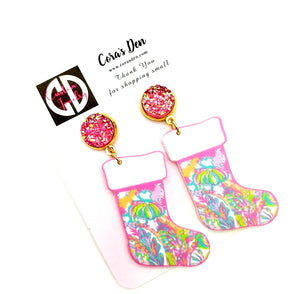 Lilly Stocking Earrings