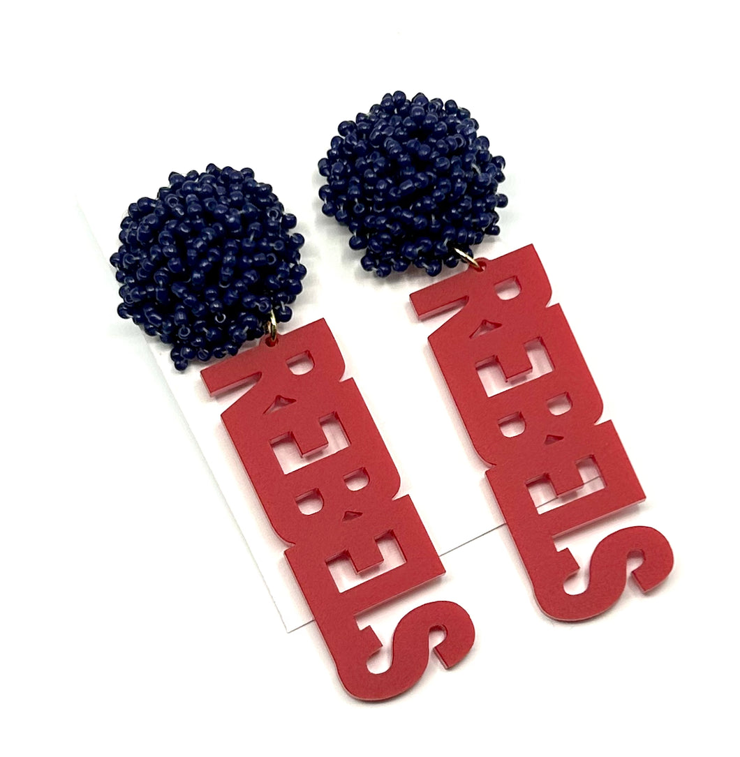 Ole Miss Rebels Earrings