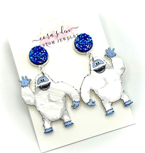 Abominable Snowman Earrings