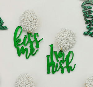 St. Patrick's Kiss Me Earrings