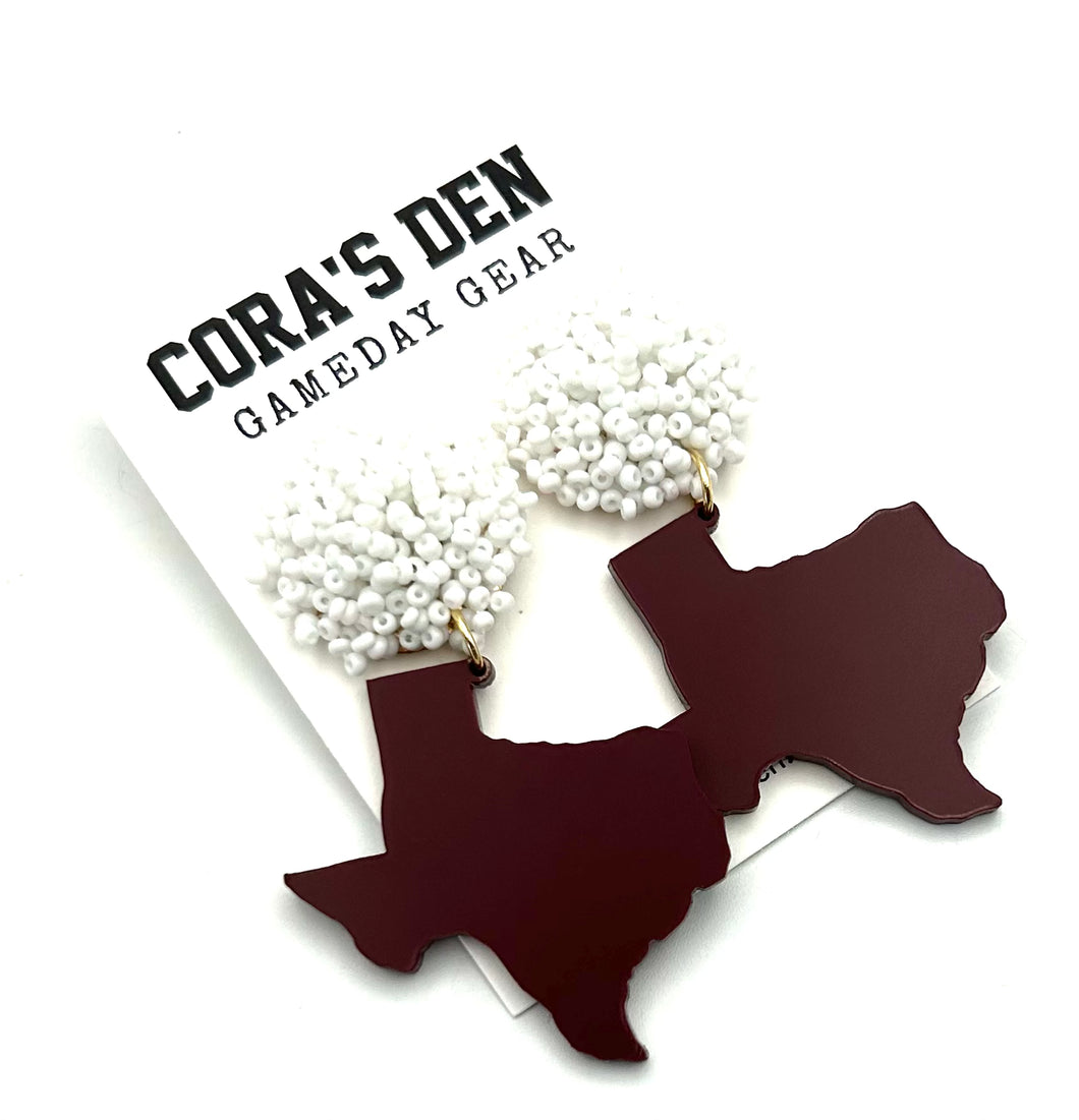 Texas State Earrings / ATM Aggies