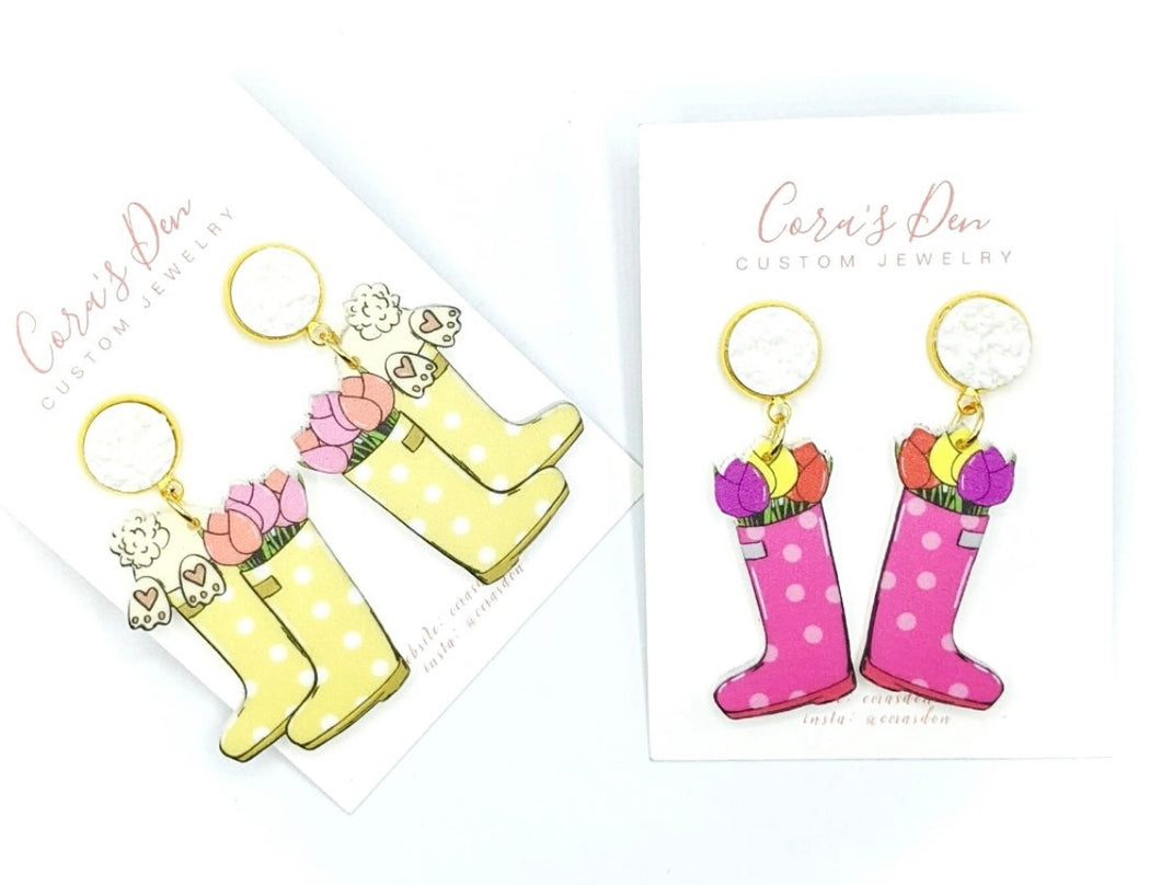 Rain boots Earrings