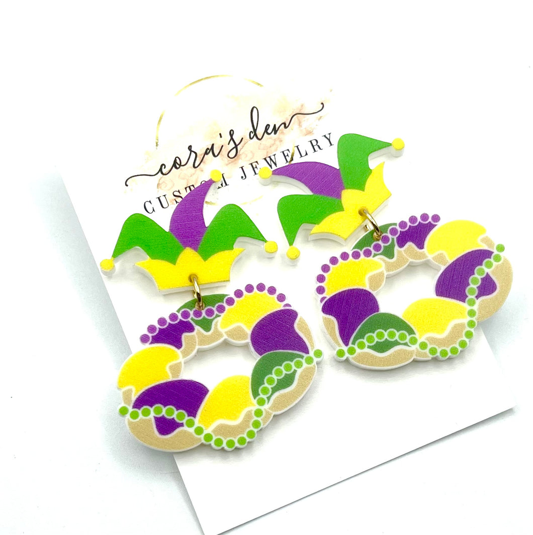 King Cake Earrings