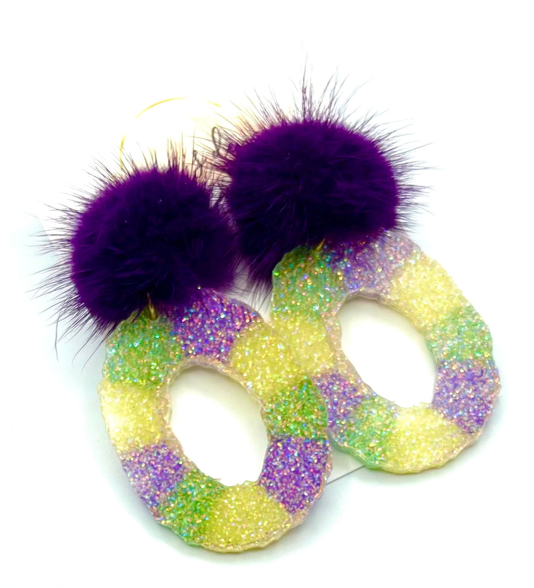 King Cake Earrings