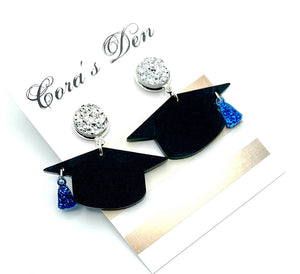 Graduation Cap Earrings