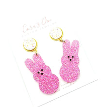 Load image into Gallery viewer, Glitter Peep Earrings
