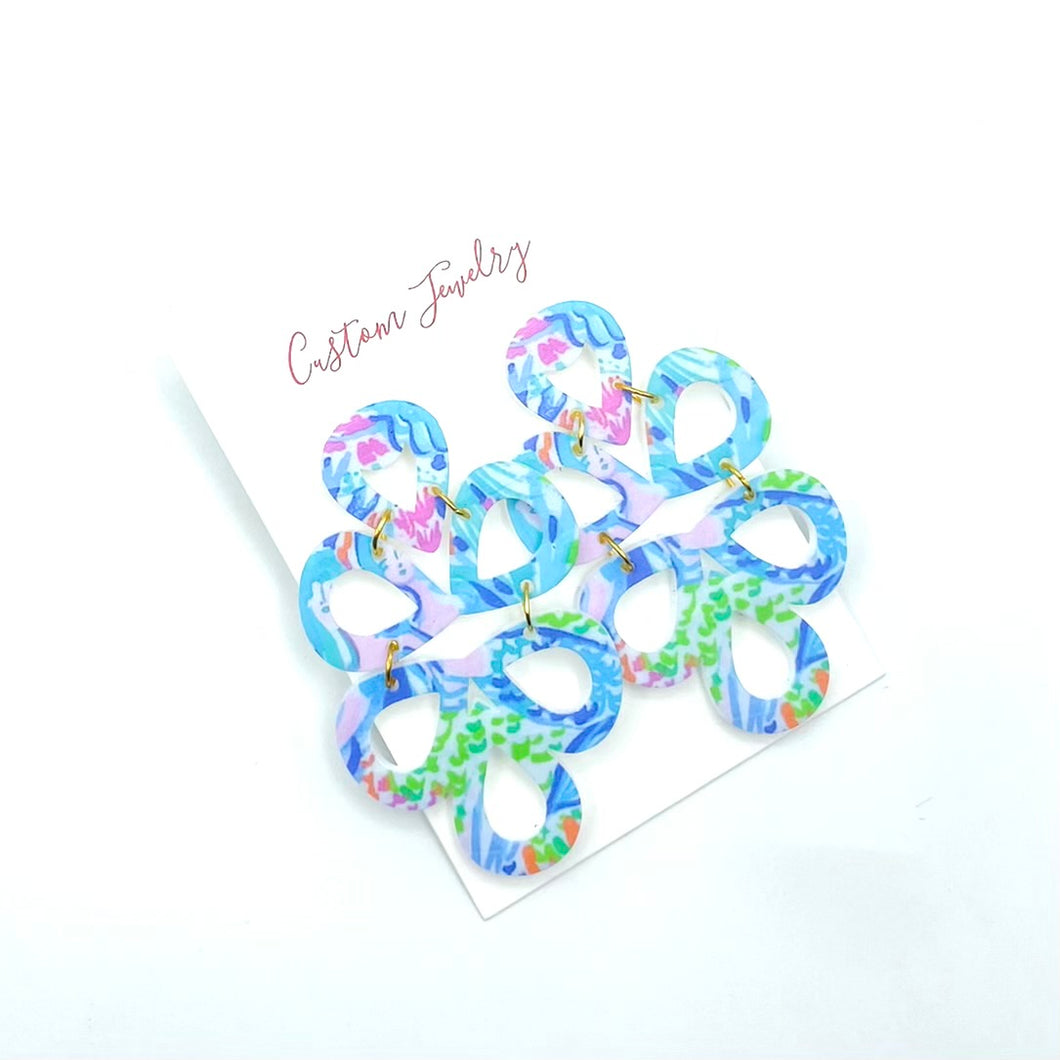 Pattern Geometric Earrings - Set of 3