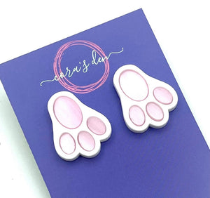 Bunny Feet Stud Earrings