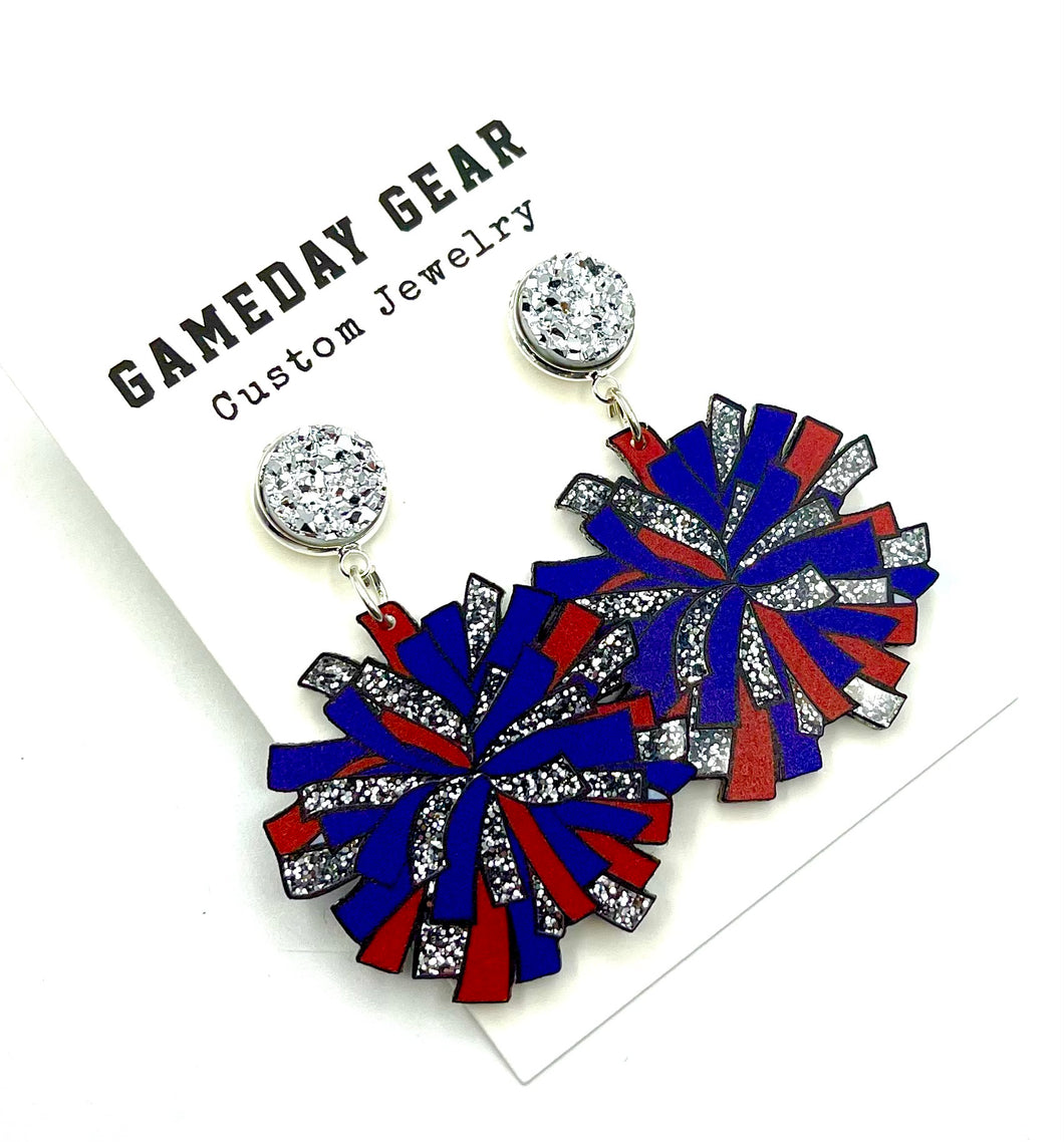 Cheer Pom Earrings