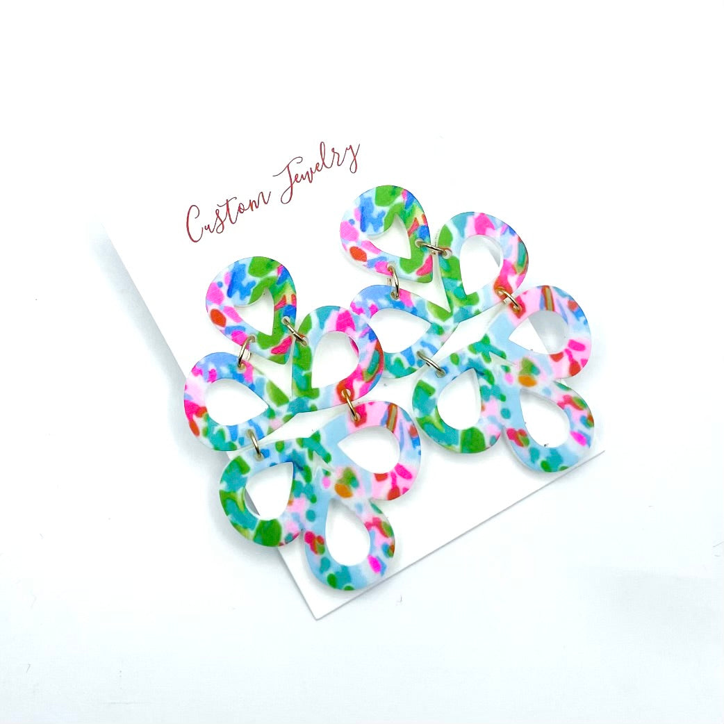 Pattern Geometric Earrings - Set of 3