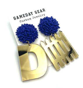 D Fence Earrings