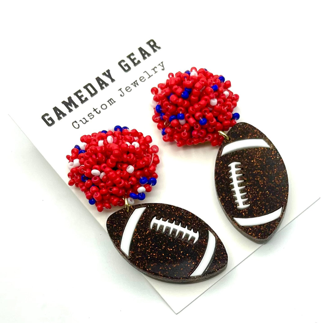 Football Earrings