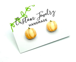 Pumpkin Stud Earrings