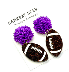 Football Earrings