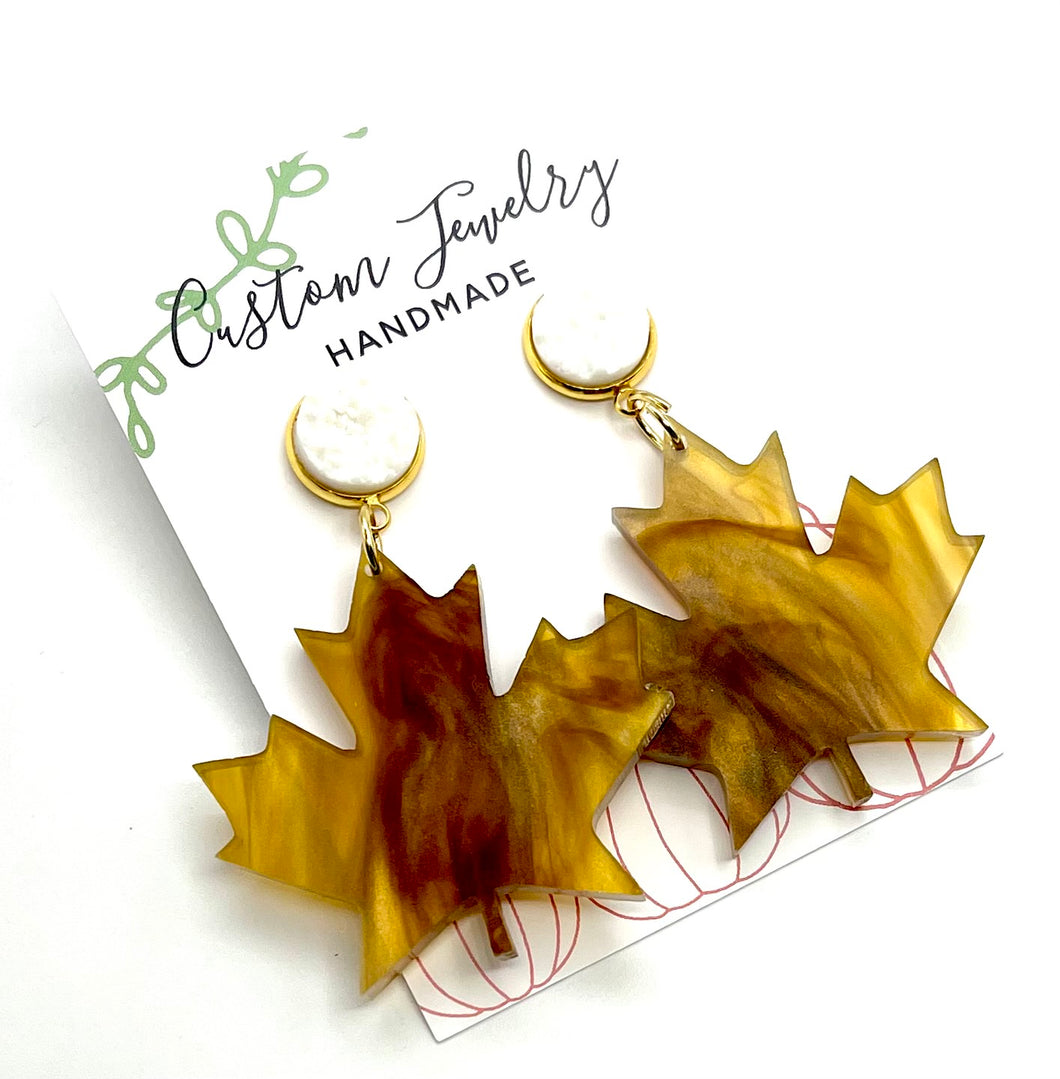 Fall Leaf Earrings