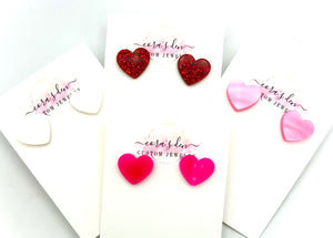 Heart Stud Earrings